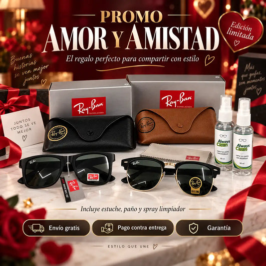 💕🕶️ Combo Amor y Amistad — RB Justin x Clubmaster