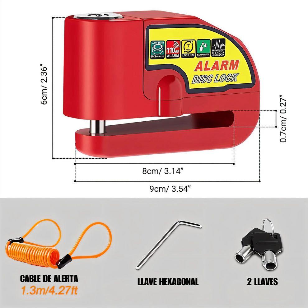 🚨Candado De Disco Con Alarma🚨
